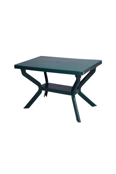 Omnipazar MT-GF240 Prma Roccia Plastik Dikdörtgen Bahçe Balkon Masa 70x110 cm