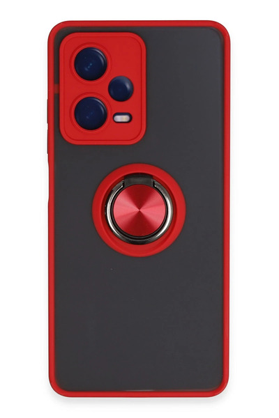 NewFace حافظة هاتف Xiaomi Redmi Note 12 5G من السيليكون مونتريال مع حلقة - أح...