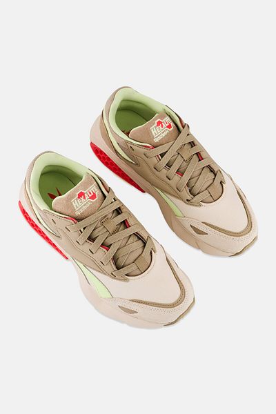 Reebok Women Hexalite Legacy 1,5 Lace Up Running Shoes, Beige