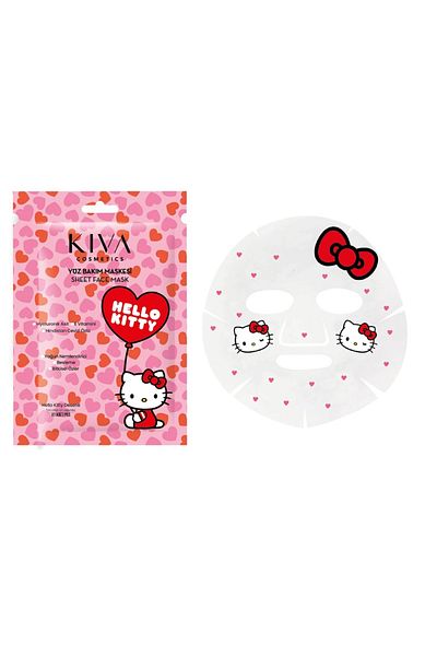 Hello Kitty Licensed Paper Face Mask with Coconut Extract