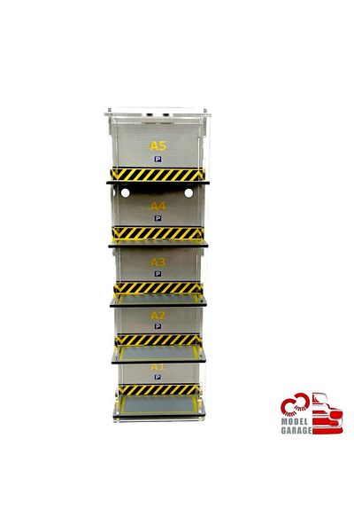 ÜRETİM 1/64 Scale Vehicle Parking Lot Diecast Diorama Model Car Collectible Display Shelf