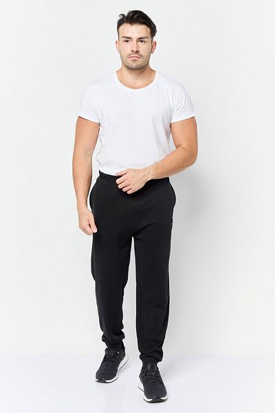 PAUL FRANK Men Regular Fit Brand Logo Jogger Pants, Black