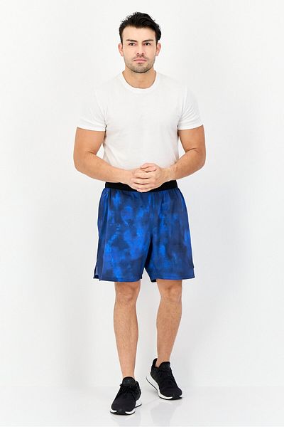Reebok Men Sportswear Fit 7 Inseam Brand Training Shorts, Blue