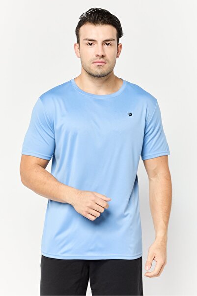 RBX Men Sportswear Fit Short Sleeves Training T-Shirt, Allure Blue
