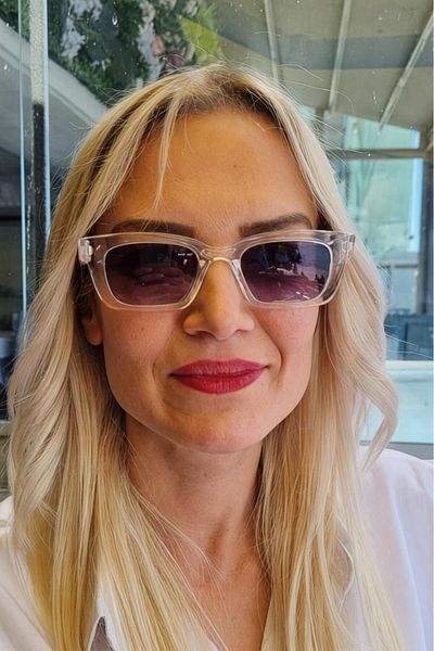 Uniquetrenders Women's Celine Rectangular Thick Framed Retro Model Sunglasses