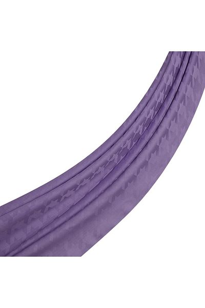 ipekevi Four Seasons Houndstooth Patterned Monogram Shawl 04390-Purple