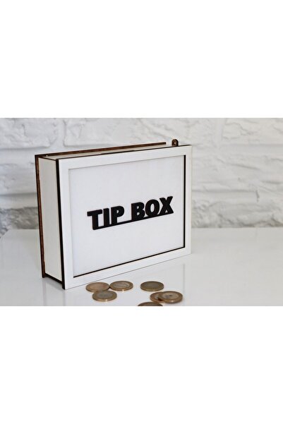 succy AHŞAP BEYAZ TİP BOX KUMBARA