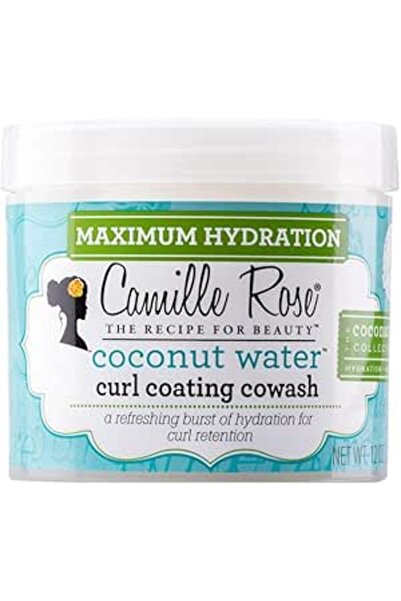 Camille Rose طلاء الشعر المجعد بماء جوز الهند من كو واش، 12 أونصة