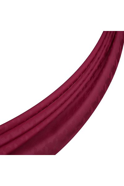 ipekevi Σάλι μονόγραμμα με μοτίβο Four Seasons Houndstooth 04390-φούξια
