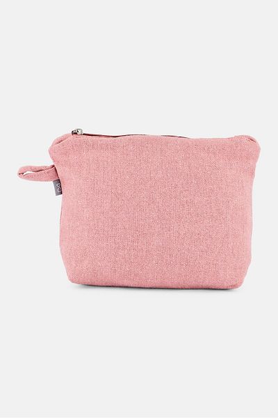 Muy Mucho Women Textured Small Toiletry Bag, Pink