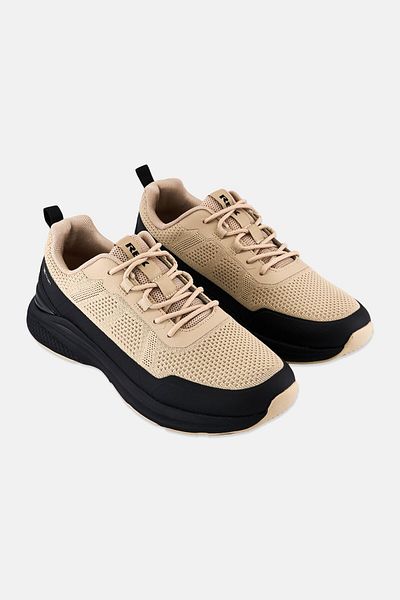 RBX Men Brand Logo Lace Up Outdoor Shoes, Dark Beige