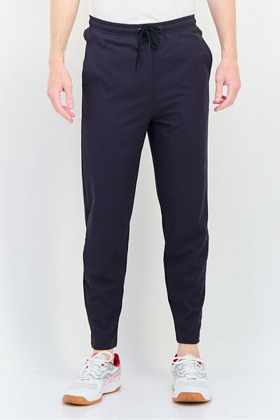 RBX Men Sportswear Fit Brand Logo Training Track Pants, Dark Grey