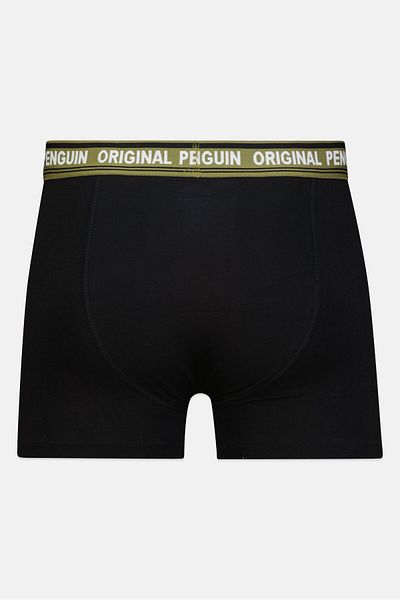PENGUİN Men 3 Pack Brand Logo Trunks, Multicolor