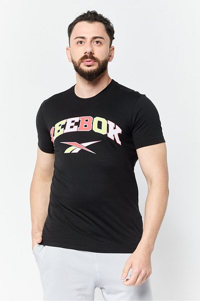 Reebok Men Sportwear Fit Short Sleeve Outdoor T-shirt, Black
