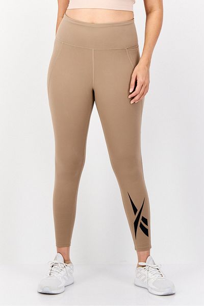 Reebok Women Tight Fit Pull-On Training Tight, Taupe