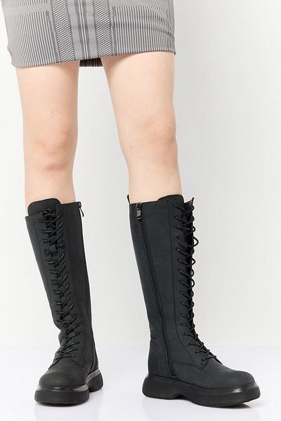 Steve Madden Women Troubless Zipper Closure Knee-length Boots, Black