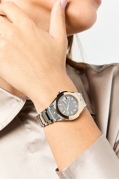 Cerruti 1881 ساعة نسائية Wciwlh2226006 أنالوج من الفولاذ المقاوم للصدأ، 35 مم، لون ذهبي وردي/فضي