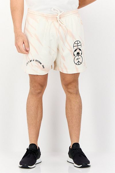 Reebok Men Sportswear Fit Outdoor Shorts, Off White