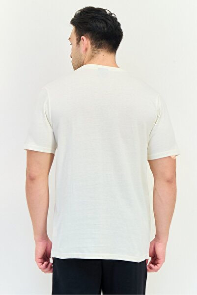 RBX Men Sportswear Fit Short Sleeve Outdoor T-Shirt, Off White