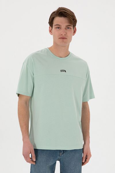 U.S. Polo Assn. Men's Comfort Fit Crew Neck Water Green T-Shirt 50306017 -Vr048