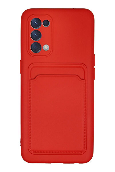 NewFace Reno 5 Case Kelvin Silicone with Business Card - Red Jojua