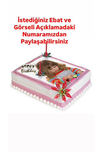 Cemre Parti Ve Pastacılık Yenilebilir Pasta Resmi Özel Baskı İstenilen Ebat ve Görsel