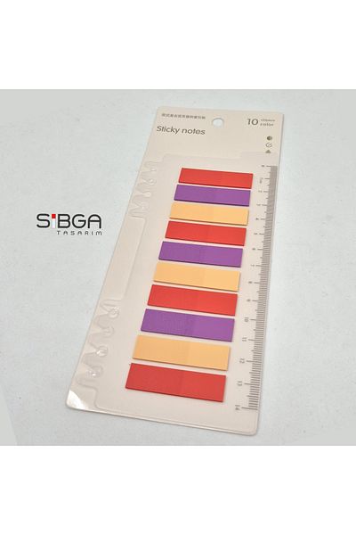 sibga tasarım Transparent Color. Book Marker Bookmark Sticker Note Paper 200 Sheets