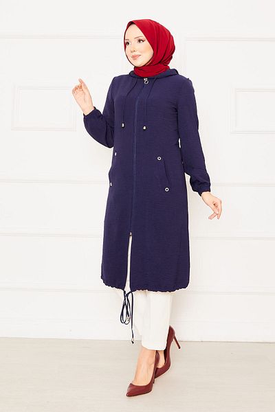 EBRUTESETTÜR Hijab Cap with Hooded Sleeves and Elastic Sleeves