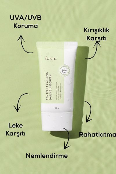 iUNIK 60 Ml Daily Sunscreen - Calming and Fine Structure, SPF 50+ Pa++++