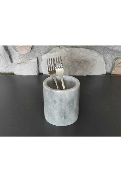 Polen Stone Gray Marble Spoon Holder
