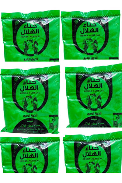 AL-HELAL حناء الهلال صغير 125جرام * 6 قطع