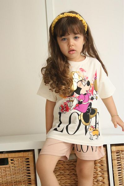 Prime Butik Love Written Girl's Shorts Set of 2