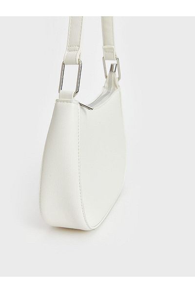 LC Waikiki LCW ACCESSORIES Γυναικεία τσάντα μπαγκέτας Leather Look