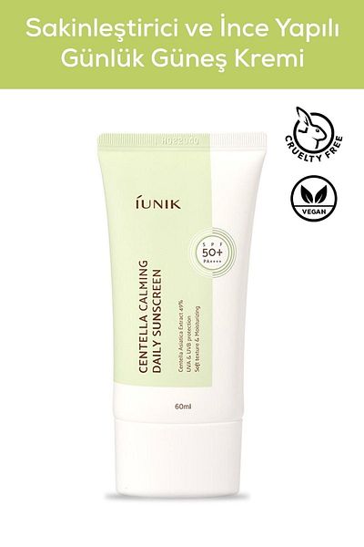 iUNIK 60 Ml Daily Sunscreen - Calming and Fine Structure, SPF 50+ Pa++++