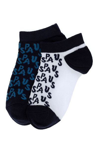 U.S. Polo Assn. Boy's 2-Piece Booties Socks 50311345 -Vr013