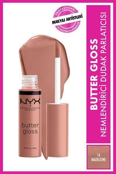 NYX Professional Makeup Madeleine Butter Lip Gloss - 15g 800897818586