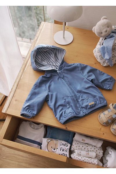 MAYORAL Newborn Baby Boy Kids Reversible Double Sided Windbreaker