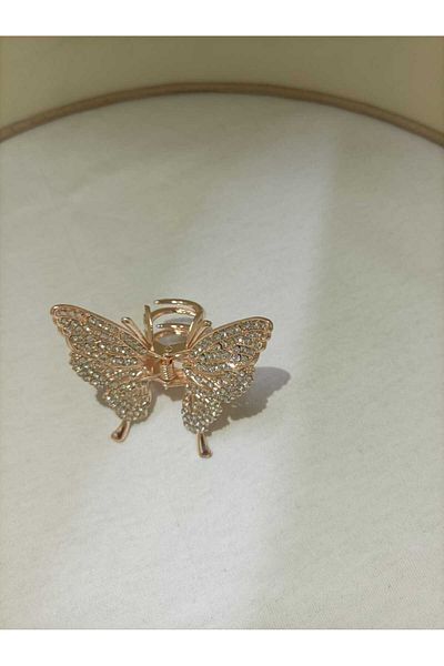 JHTshop Rhinestone Butterfly Hair Clip, Rhinestone Claw Clip, Pearl Tassel Hair Clamp,