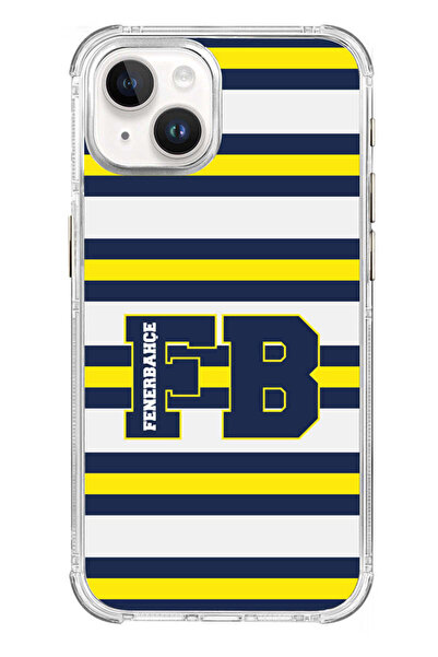 Fenerbahçe iPhone 15 Uyumlu Fenerbahçe Kolej Çizgili Lisanslı Telefon Kılıfı