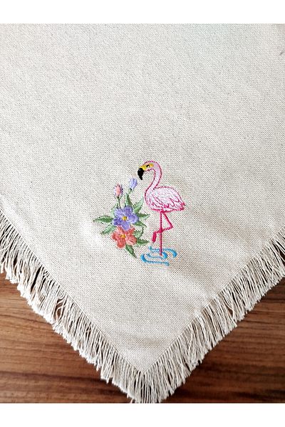denizli hatırası Buldan Cendere Fabric Authentic Embroidered 105X105 cm Tablecloth