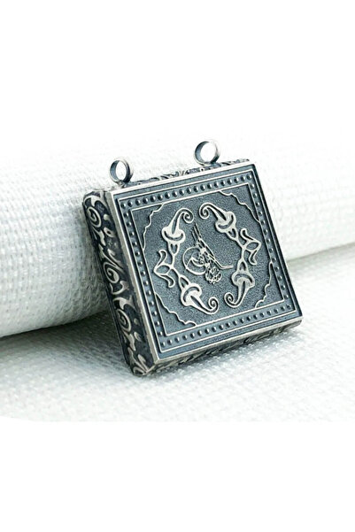 Moda Gümüş 925 Ayar Gümüş Osmanlı Tuğralı Cevşen Muska Kabı Kolye