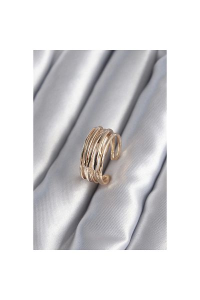 Marsilyan Gold Color Adjustable Women's Ring - TJ-BYK2947