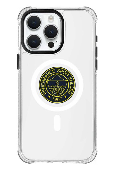 Fenerbahçe حافظة هاتف MagSafe أصفر اللون متوافقة مع هاتف iPhone 15 Pro Max