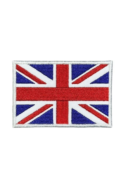 Ex Patch Birleşik Krallık Bayrağı Nakış Peç Patch 8x5 Cm