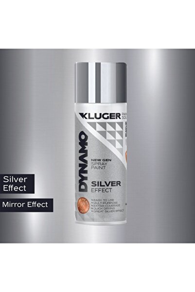 Kluger Dynamo Sprey Boya 401 Gümüş Krom Efekt