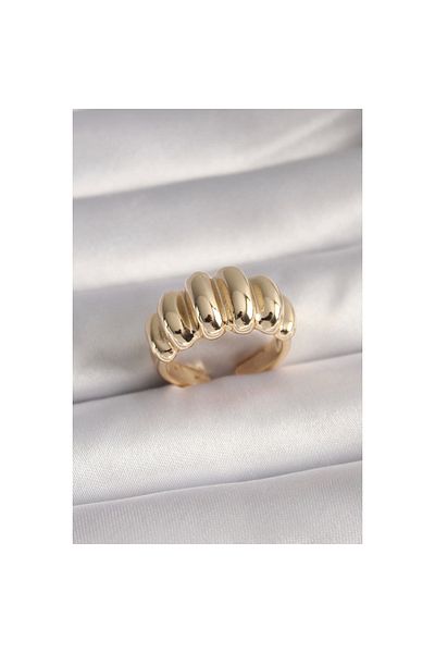 Marsilyan Brass Gold Color Women's Ring - TJ-BYK3096