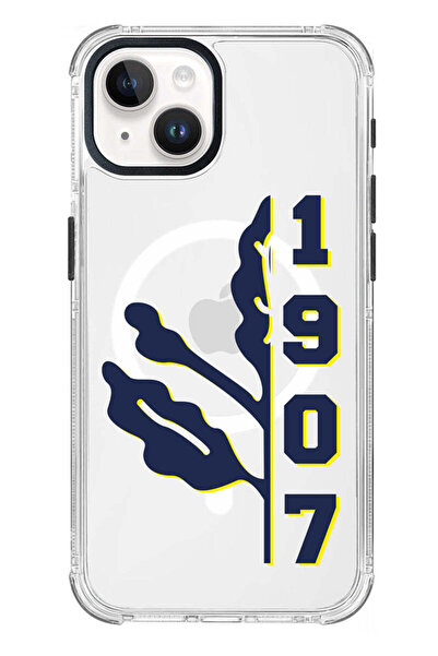 Fenerbahçe iPhone 15 Uyumlu Fenerbahçe 1907 Palamut MagSafe Lisanslı Telefon Kılıfı
