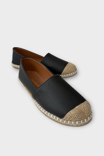 Liger Pantofi de balet espadrille de damă NEGRI