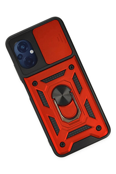 NewFace Xiaomi Poco M5 Case Pars Lens Ring Silicone - Red 1495732709