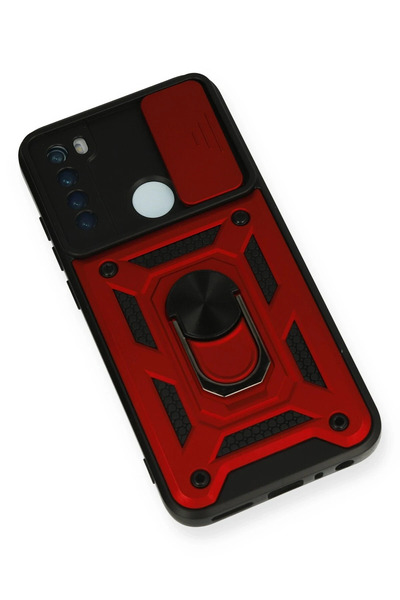 NewFace Xiaomi Redmi Note 8 Case Pars Silicone with Lens Ring - Red 1494022709